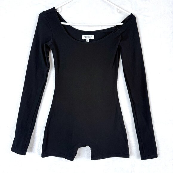 Frankies Bikinis 97 One Shoulder Jersey Long Sleeve One Piece Romper Womens S - Picture 1 of 10